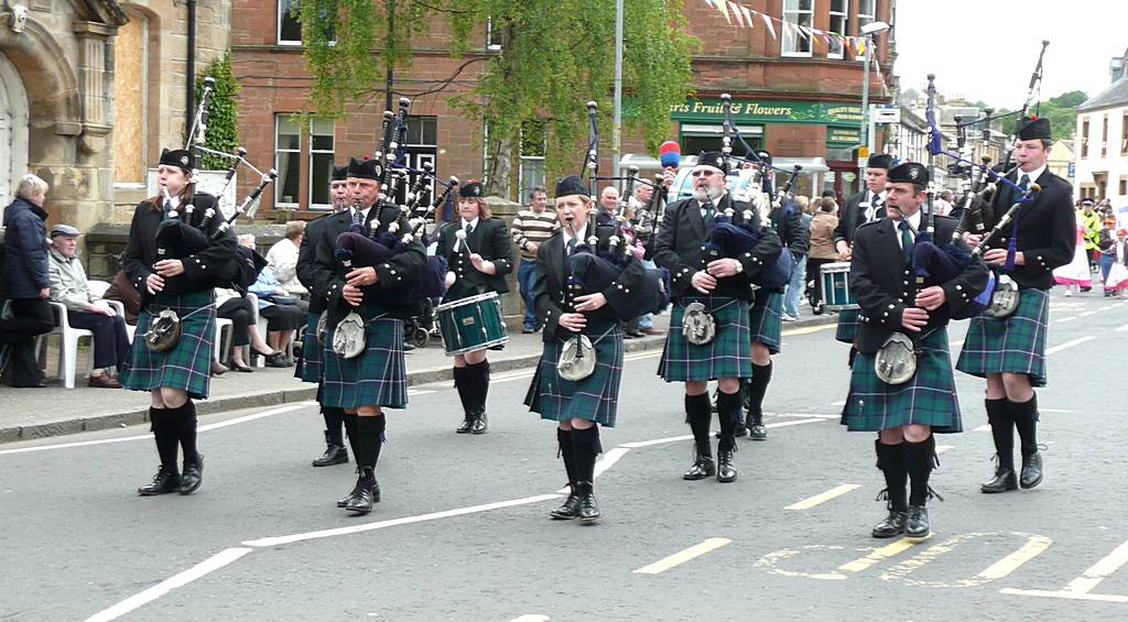 the second Lanark and District Pipe Band