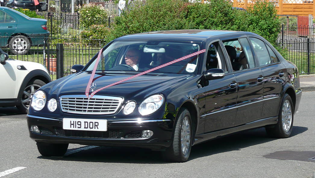 The second limousine with Mr Henry Dorricott himself driving