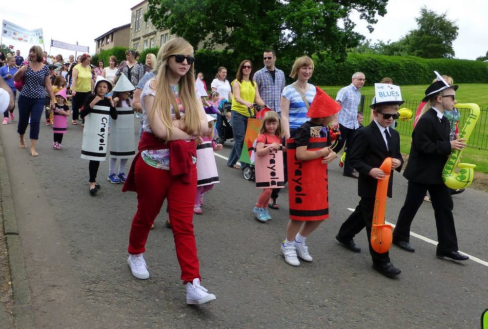 The procession in Southfield Road