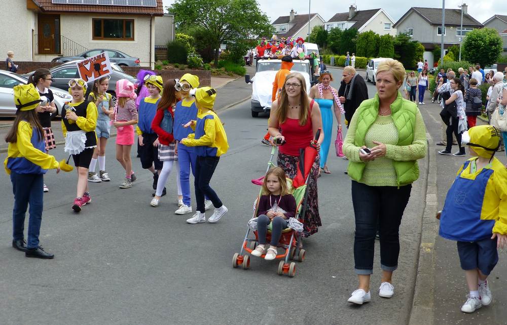 The procession in Heathfield Drive