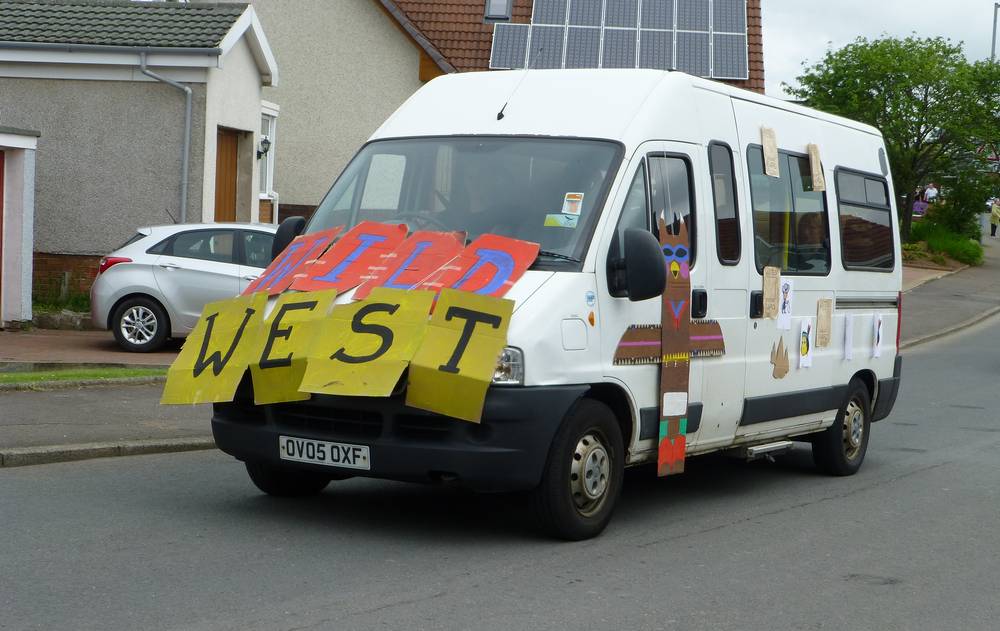 Day Care Centre's decorated minibus