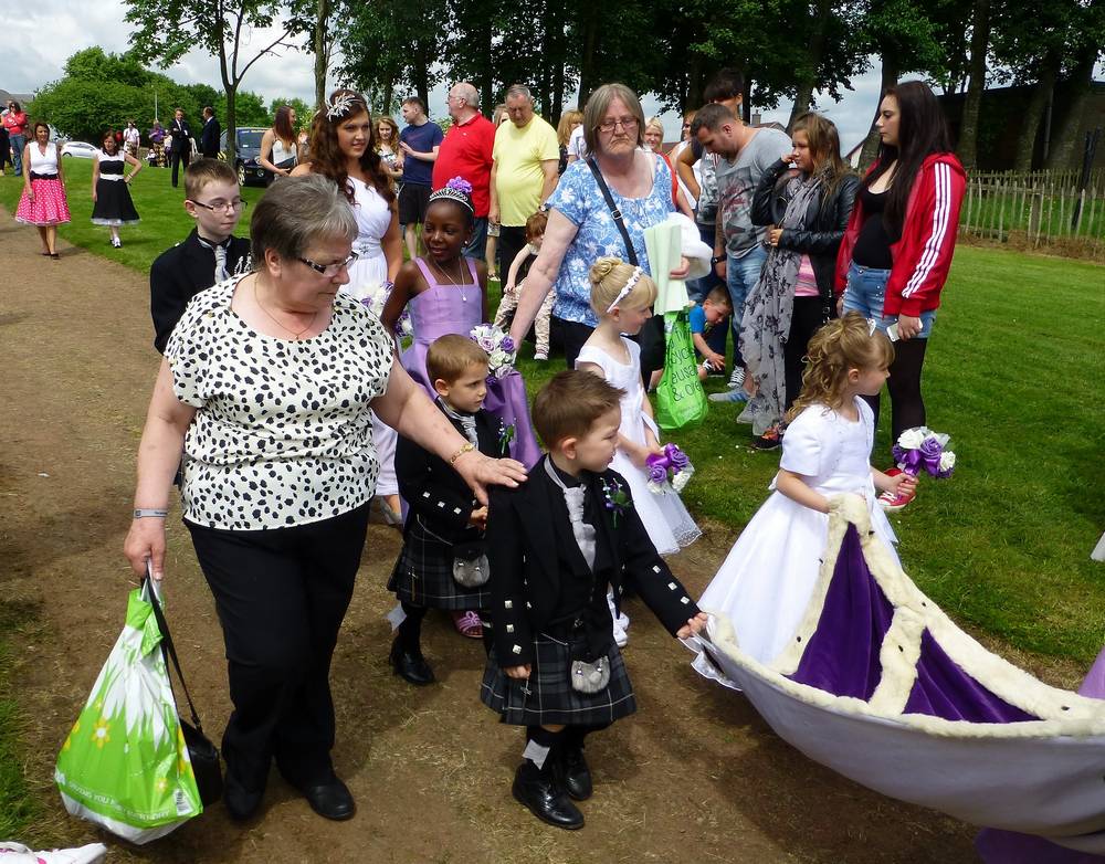 The wee members of the Queen's Court