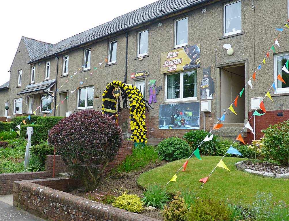 Decorated house for Page Jackson in Burns Road