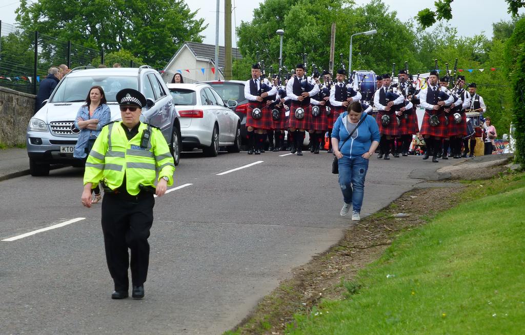 The start of the procession in Southfield Road.