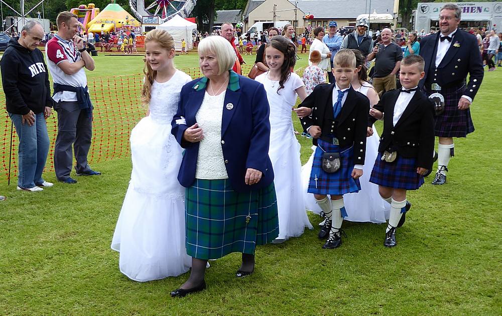 Queens Court on way to procession