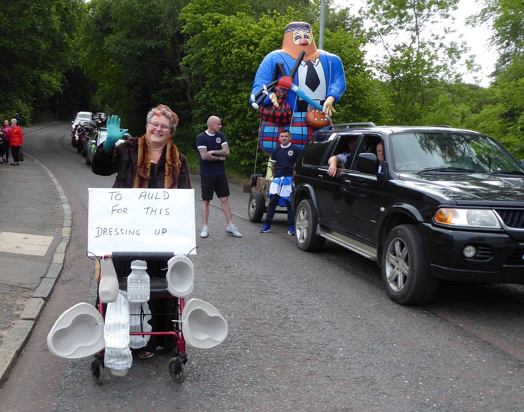 Janice Findlay and big Rab.