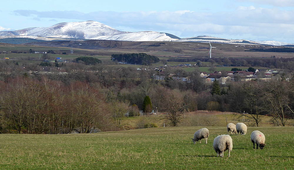 View across Lesmahagow to Tinto