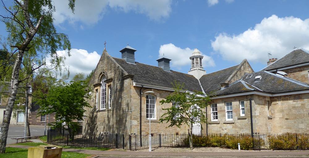 The back of the Fountain Hall