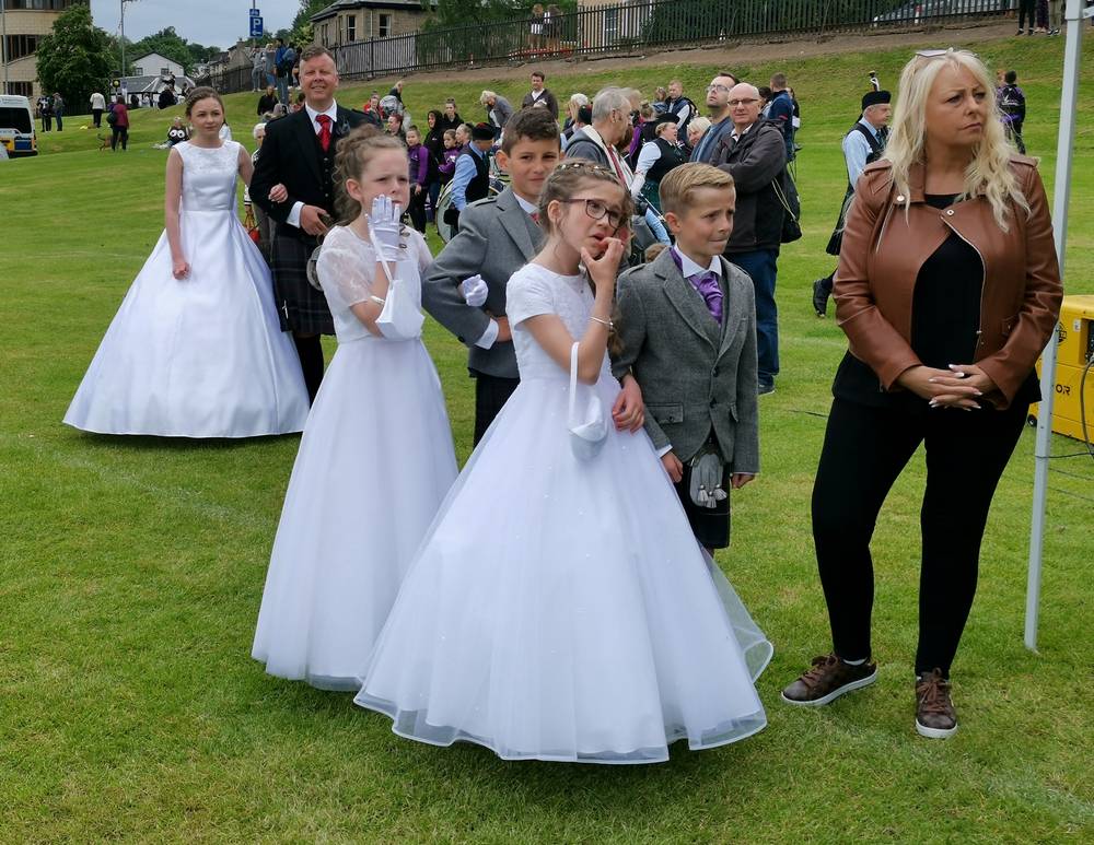 The Tartan Queen and her court