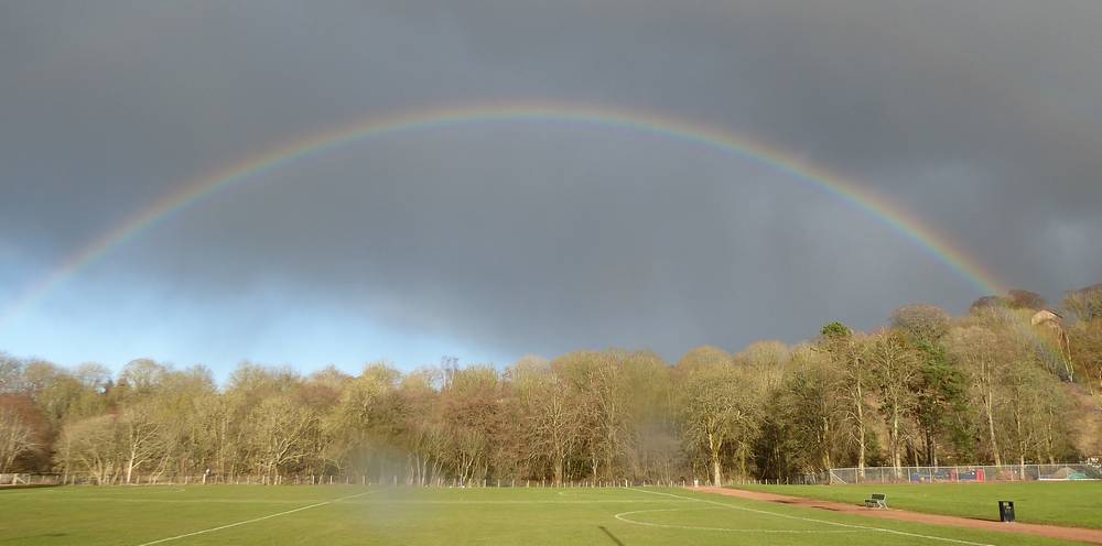 Rainbow over Glebe Playing Field