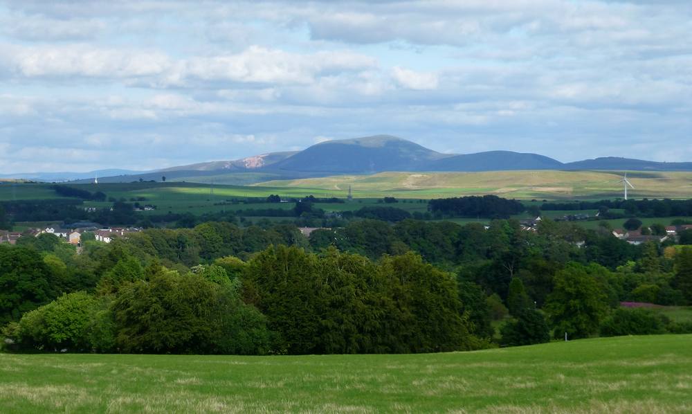 View across Lesmahagow to Tinto