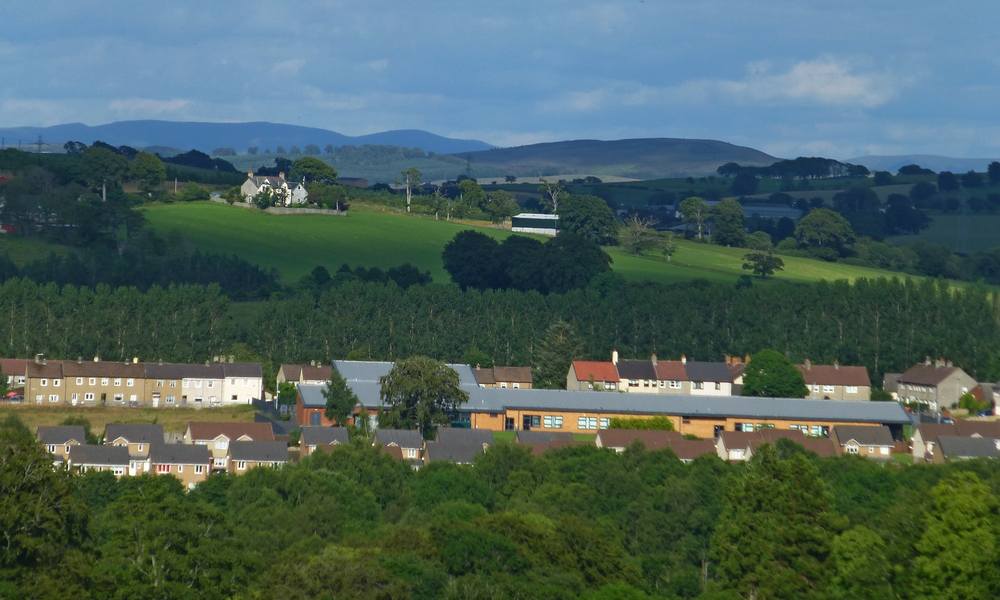 Same location - view of Woodpark Primary School and surrounding area