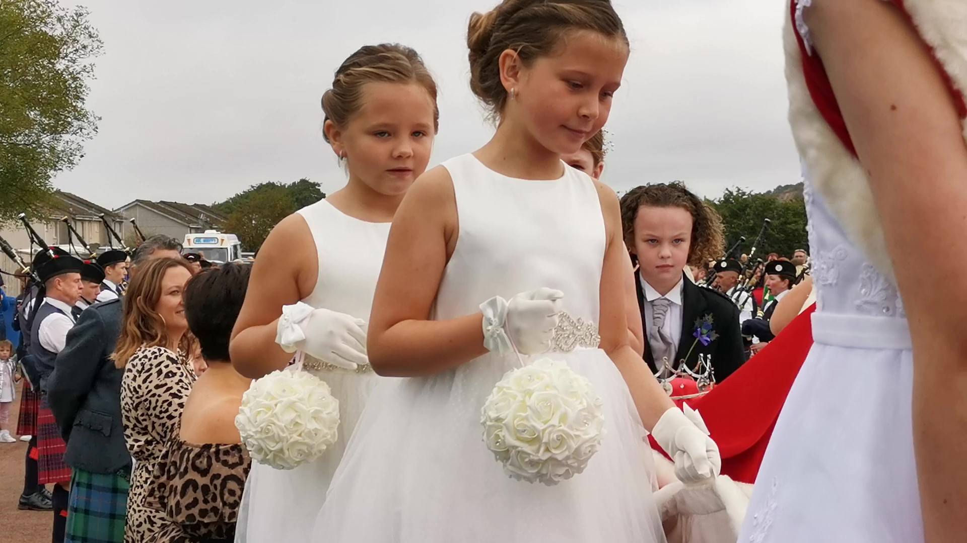 Procession to the crowning podium