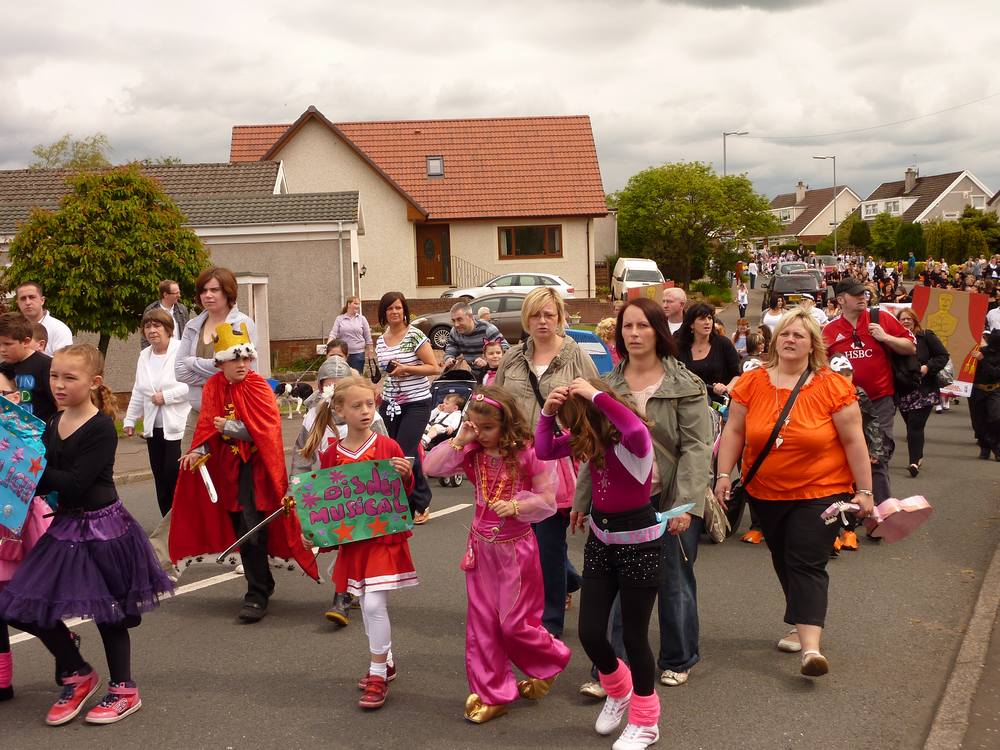 Another view of the procession in Heathfield Drive