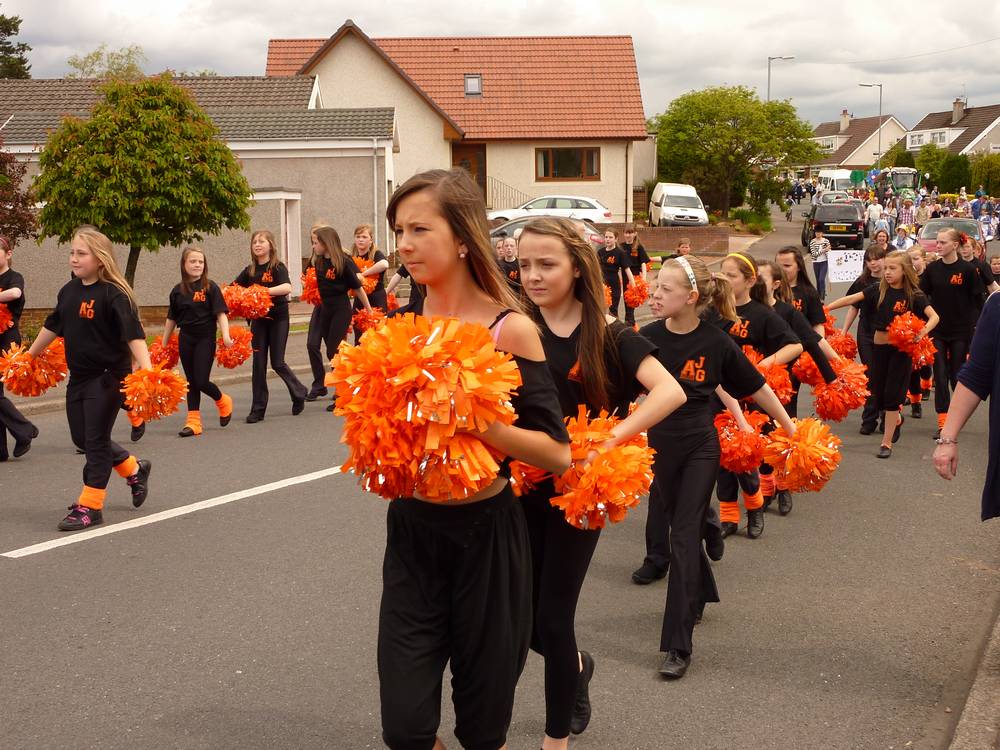 The procession in Heathfield Drive