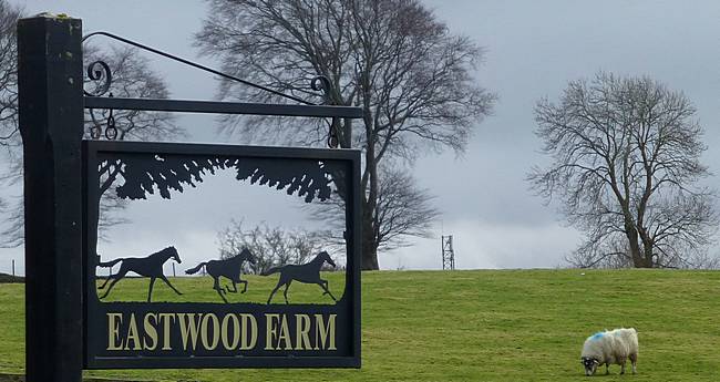Sign at Eastwood Farm