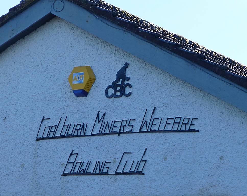 Sign on Coalburn Bowling Club. Nov 2013