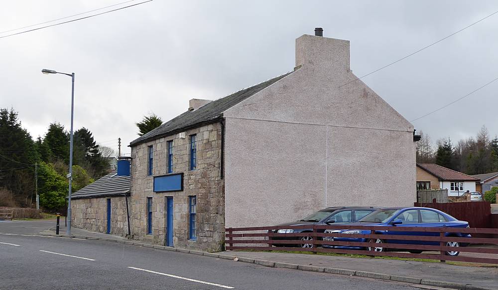 Another view of the flats in the former Coalburn Inn. 2nd March.