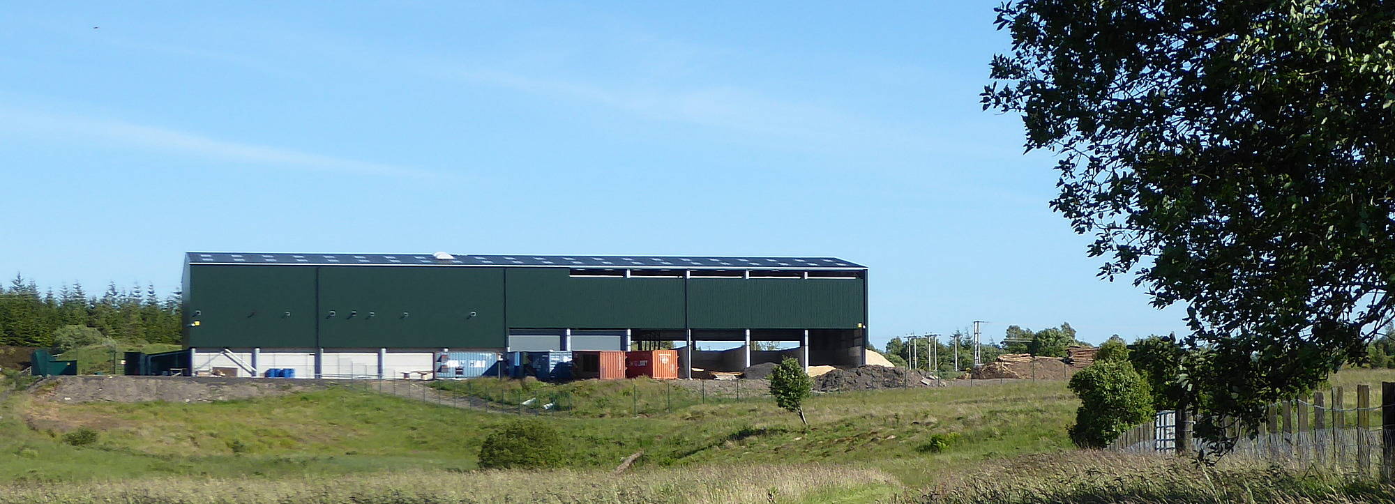 The new CHP (Combined Heat and Power) plant built and operated by Holz Energie UK at Poniel. Date 24th June 2018
