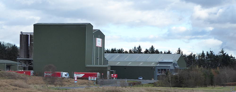 Harbro plant on B7078 near Birkhill. 17th March 2019