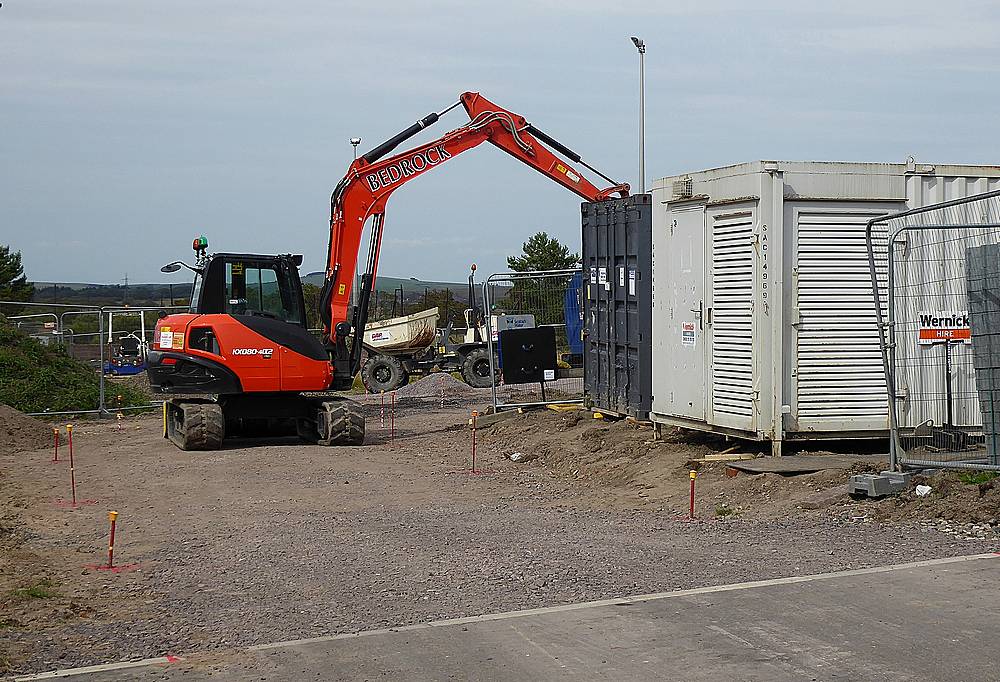 Building an access road from School Road.