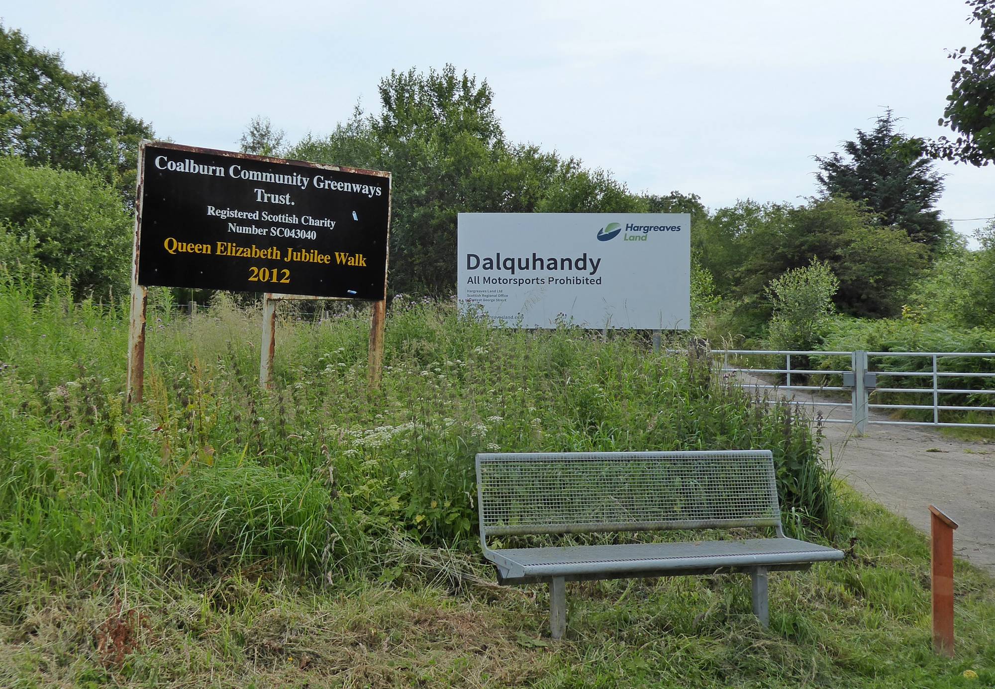 Notices at Ganns Green Car Park