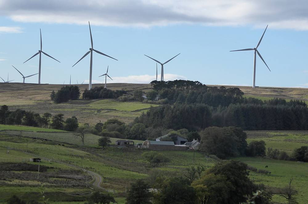 Auchrobert Wind Farm with Lower Waterhead Farm