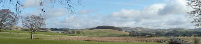 On the border between South Lanarkshire and the Borders near Skirling