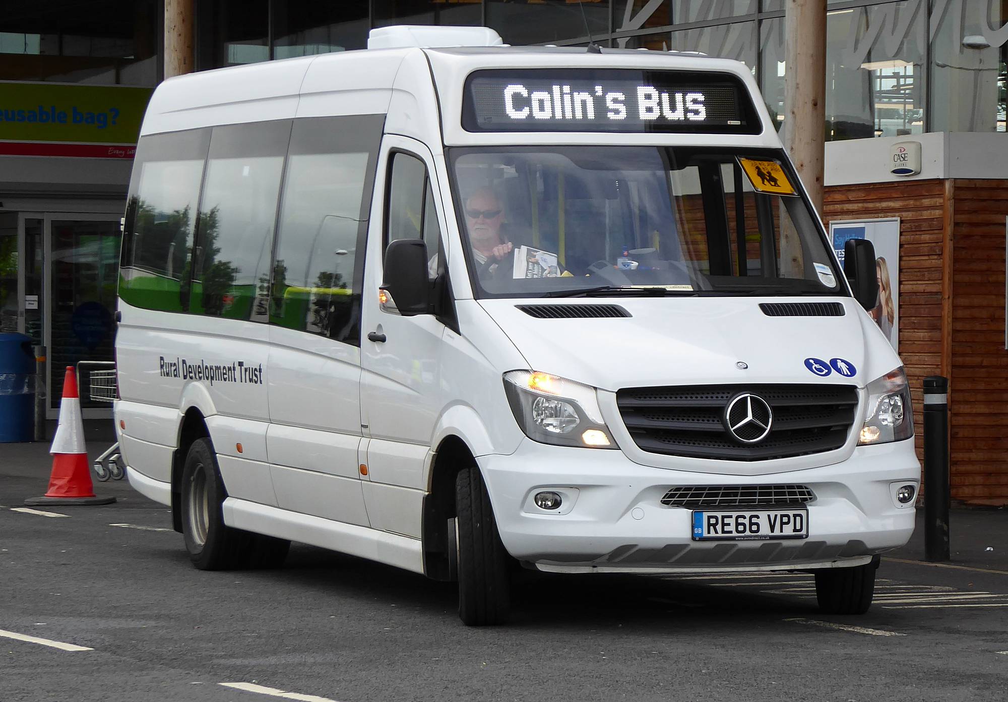 L1 Local bus (Colin's bus) at Tesco