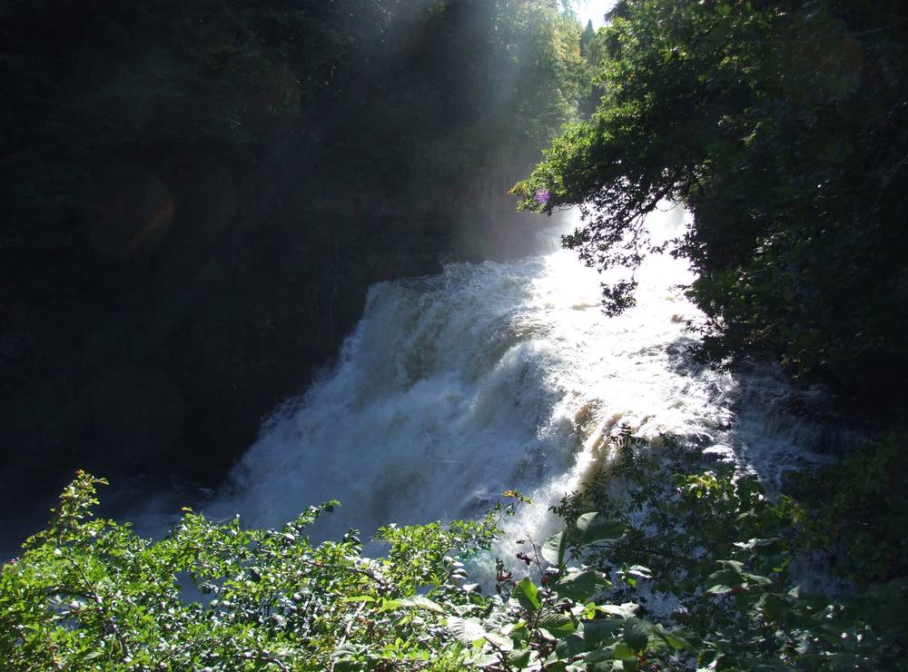 Corra Linn in full spate