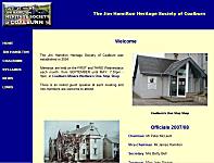 Screenshot of website of Jim Hamilton Heritage Society of Coalburn