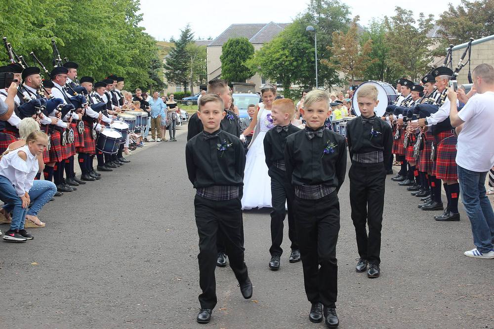 Procession to the podium