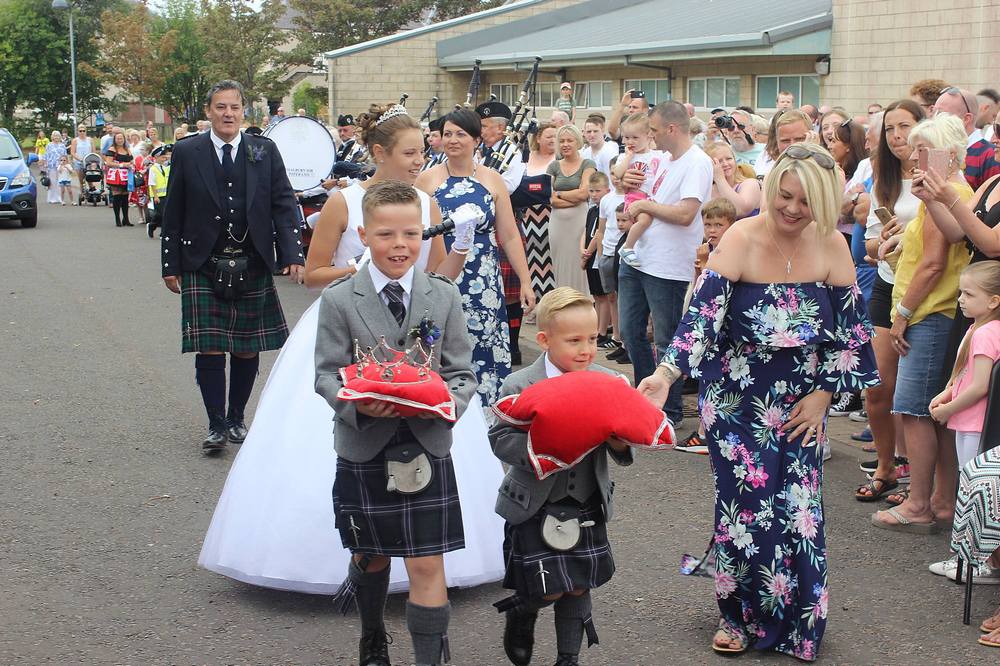 Procession to the podium