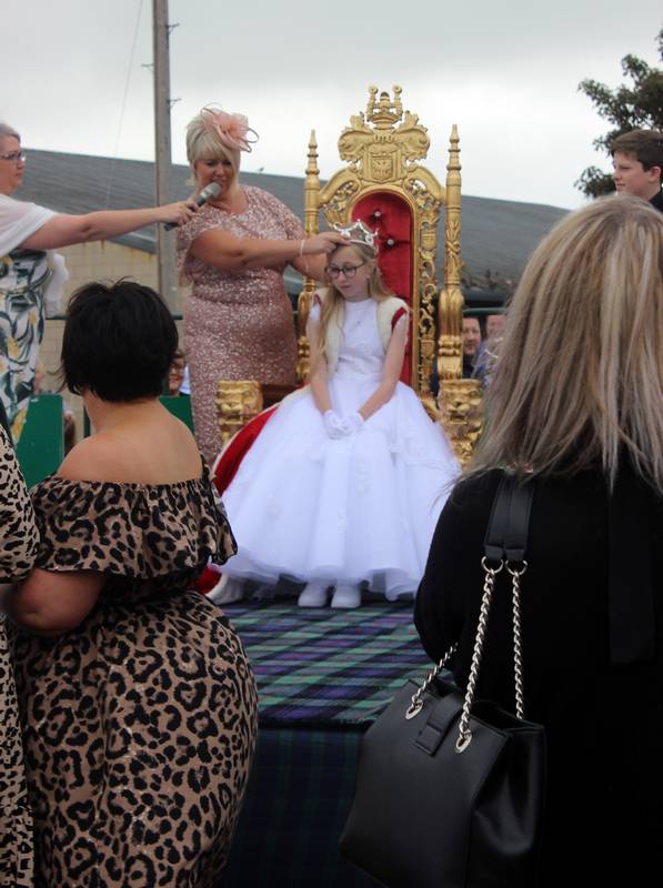 Crowning of Gala Queen Mya by Crowning Lady, Anne Burnside