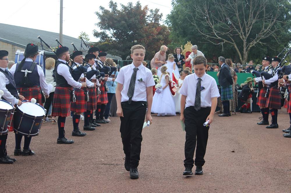 Car Attendants Billy and Harley leading the procession from the podium