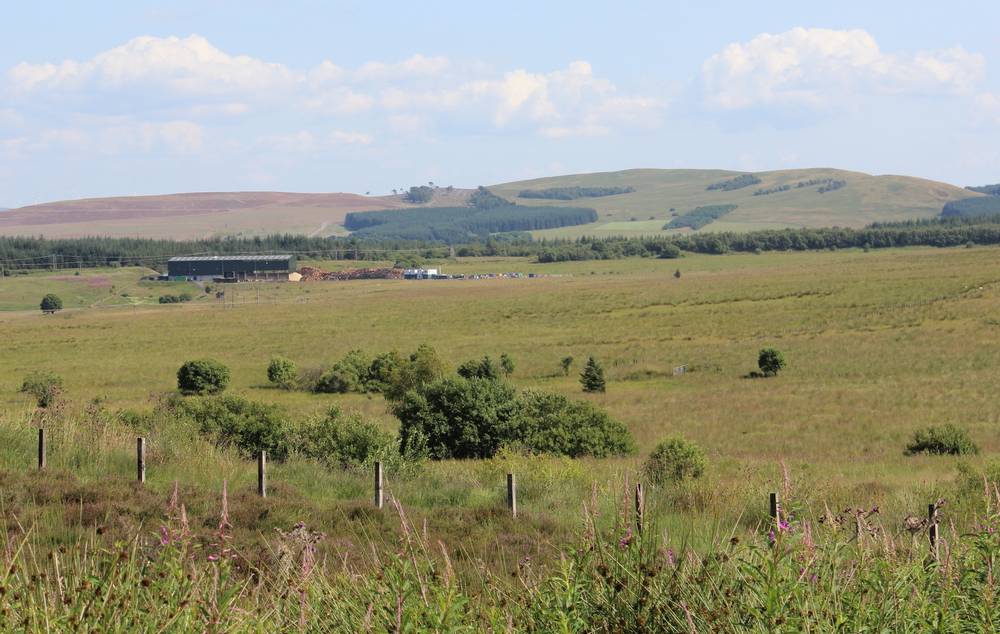 View across to the CHP (Combined Heat and Power) plant at Poniel