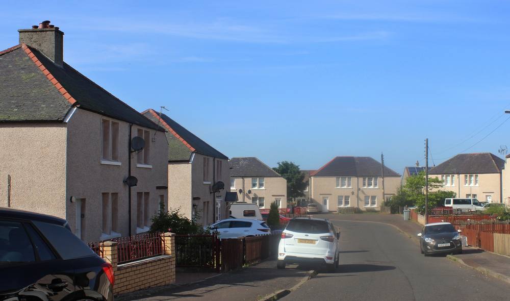 The bend in Dunn Crescent