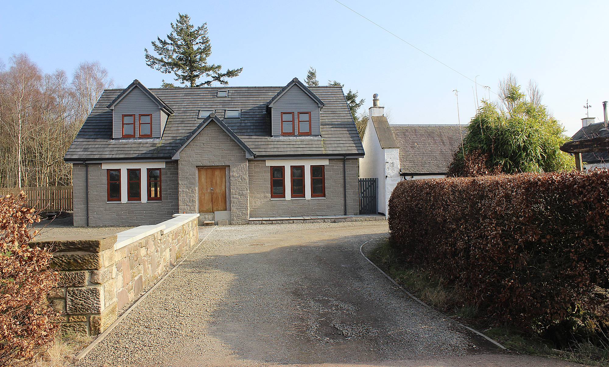 New house next to Porterhall Cottage