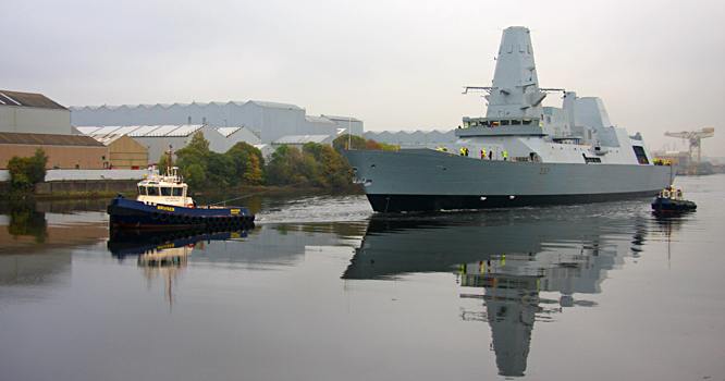 HMS Duncan after launching