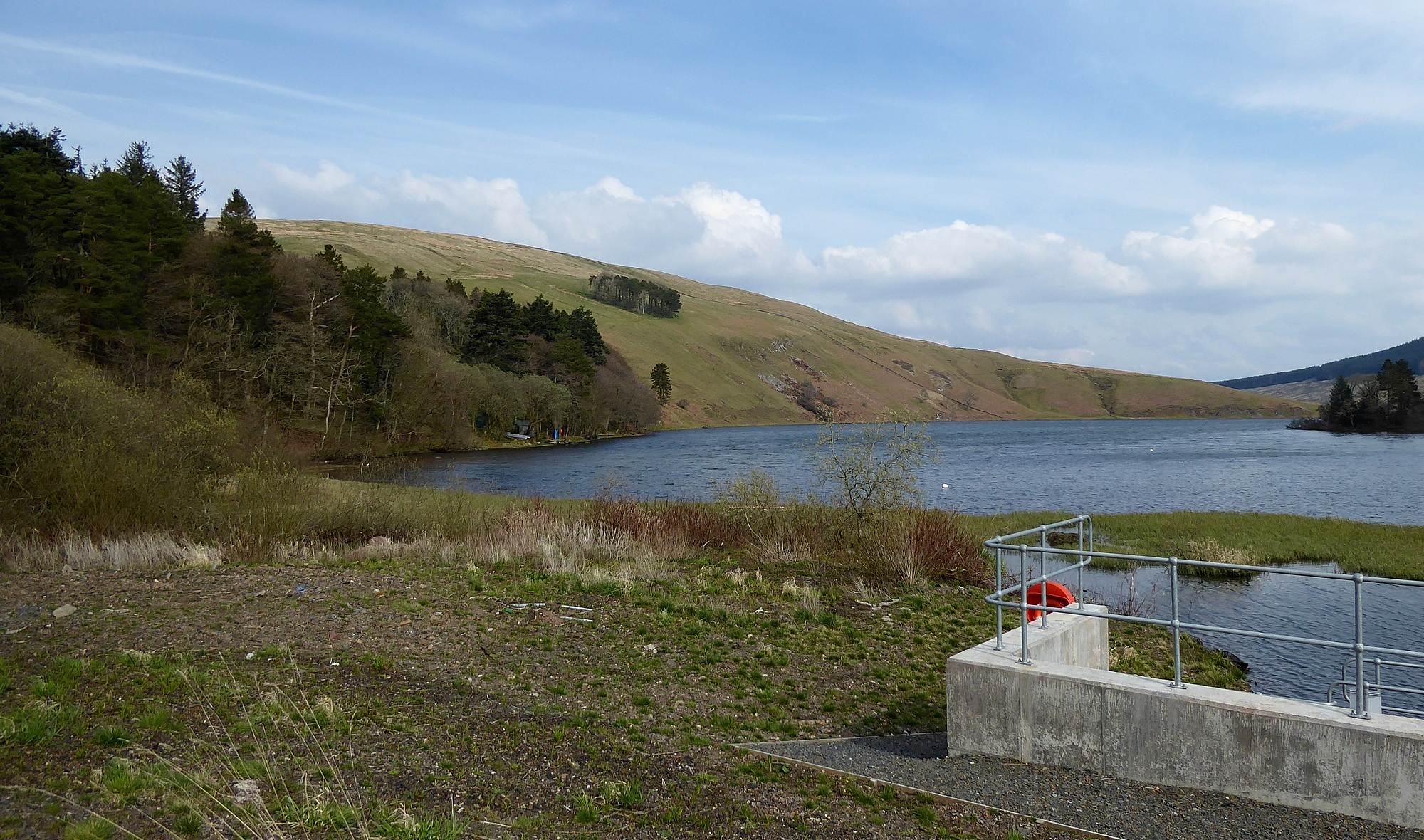 Glenbuck Loch, adjacent to the A70, is the source for the River Ayr