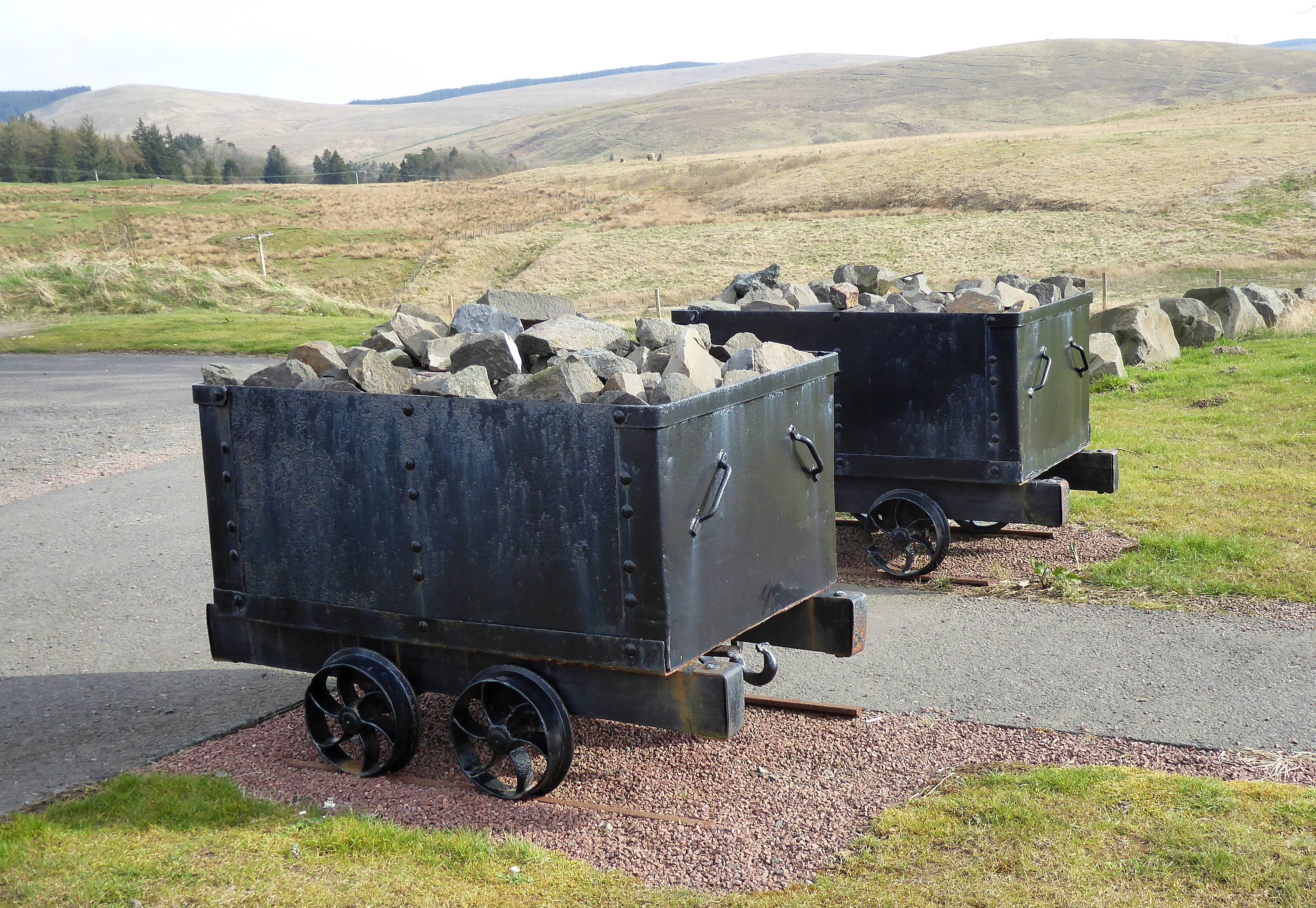 Coal hutches - memorial to miners of Glenbuck