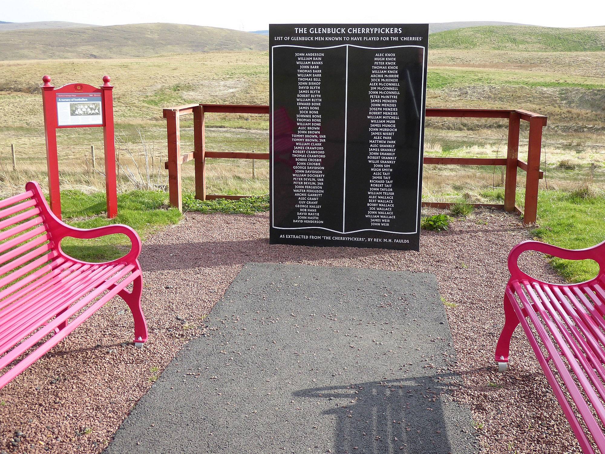 Glenbuck Cherrypickers Memorial, Glenbuck Heritage Village