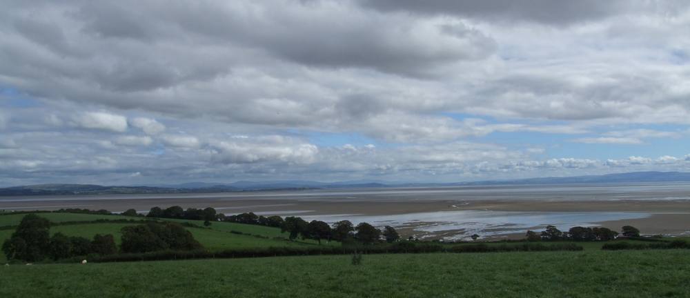 View over sands of Morecambe Bay