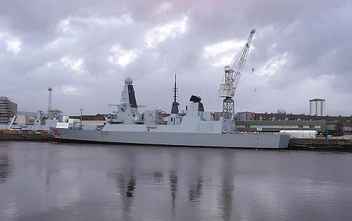 HMS Dragon at Scotstoun