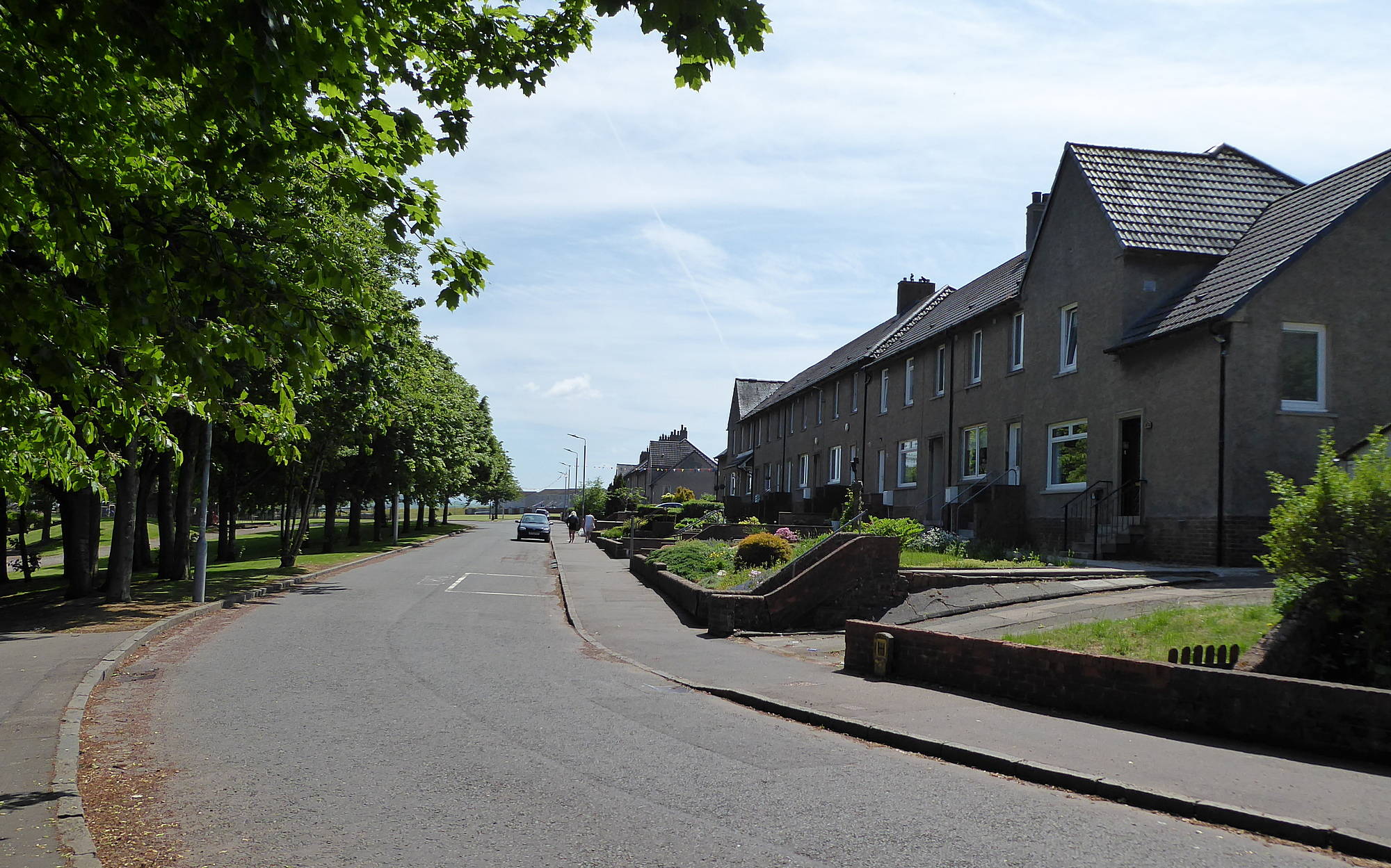 Burns Road - looking back towards Scott Street junction