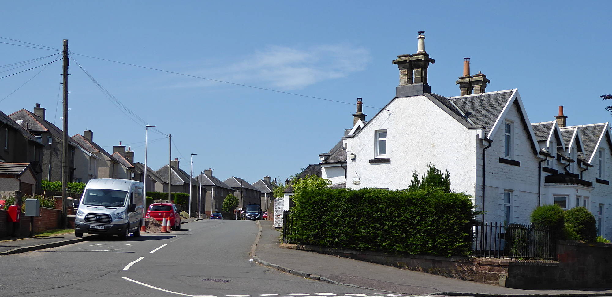 Hope Road from junction with Carlisle Road