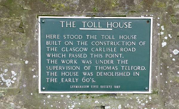 Plaque about Toll House