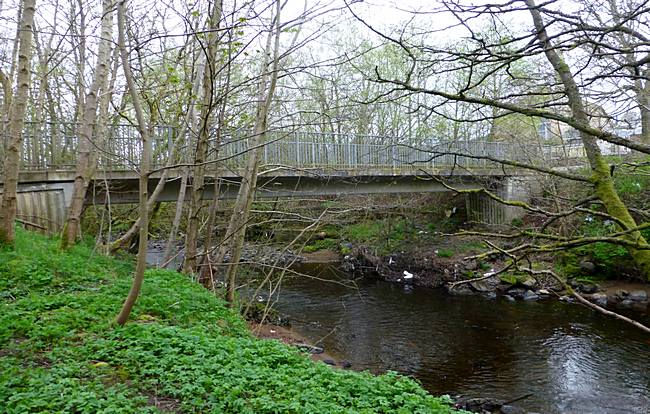 Pedestrian Bridge near church