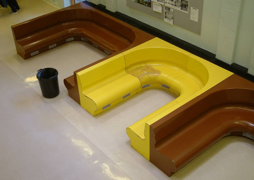 Fibreglass seating in Reception Area