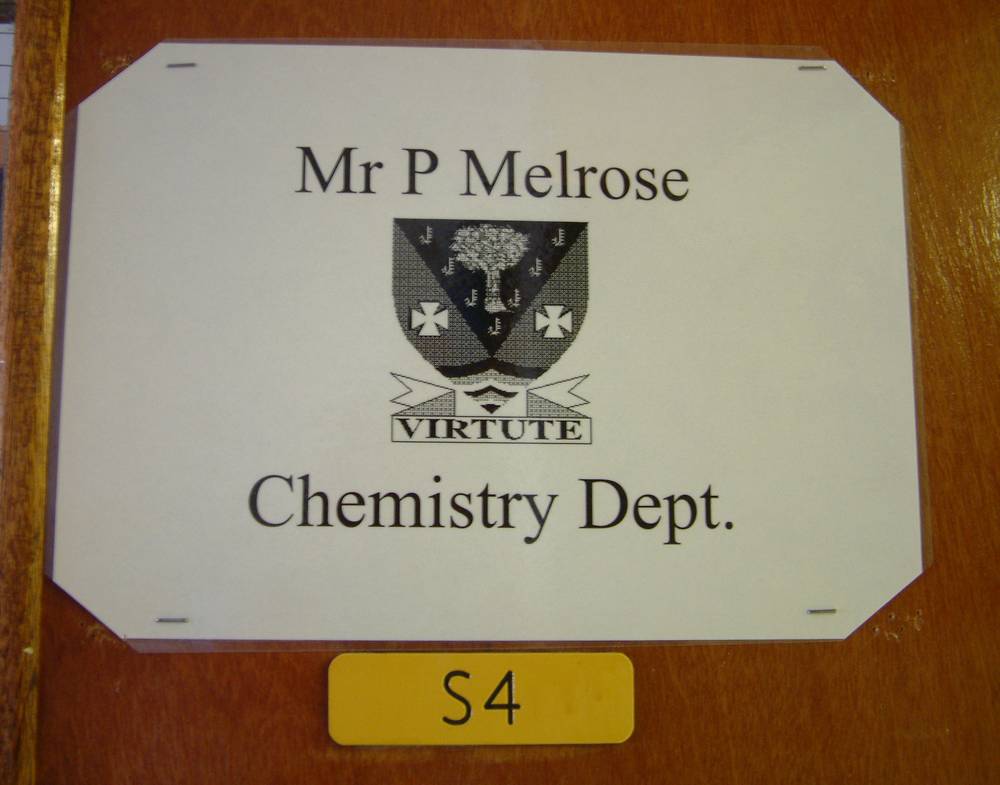 Entrance to Chemistry Department